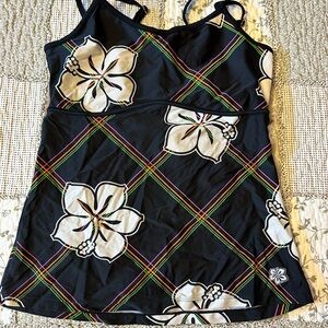 Hapari Black Floral Swim Camisole